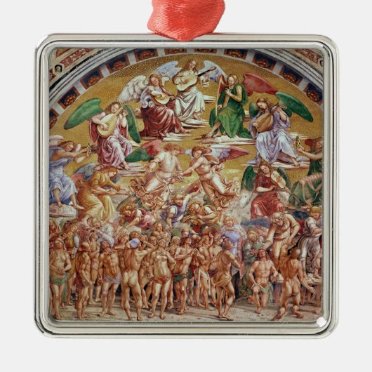 De oproep van de gekozen naar de hemel metalen ornament (Voorkant)