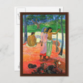 De oproep van Gauguin Paul (beste kwaliteit) Briefkaart (Voorkant / Achterkant)