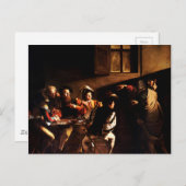 De oproep van Matthew door Caravaggio (1600) Briefkaart (Voorkant / Achterkant)