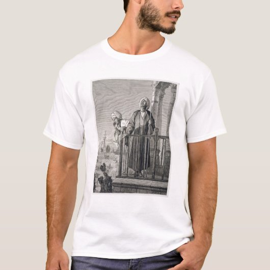 De oproep van Muezzin aan Prayer, 19e eeuw T-shirt (Voorkant)
