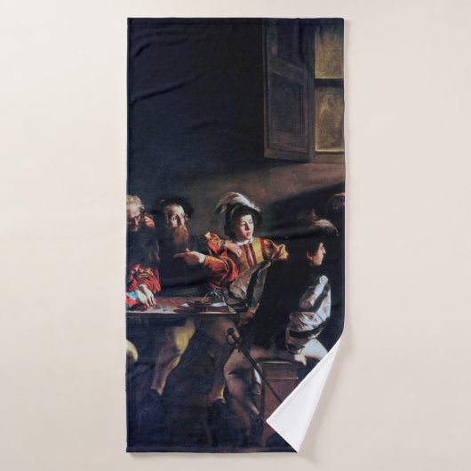 De oproep van Saint Matthew, Caravaggio Badhanddoek (Badhanddoek)