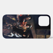 De oproep van Saint Matthew, Caravaggio Case-Mate iPhone Case (Achterkant (horizontaal))