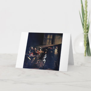 De oproep van Saint Matthew, Caravaggio Kaart