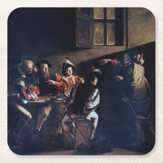 De oproep van Saint Matthew, Caravaggio Kartonnen Onderzetters