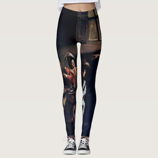 De oproep van Saint Matthew, Caravaggio Leggings (Voorkant)