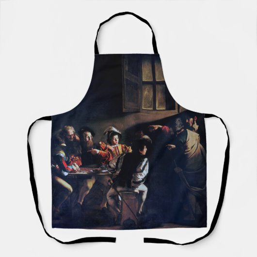 De oproep van Saint Matthew, Caravaggio Schort (Voorkant)