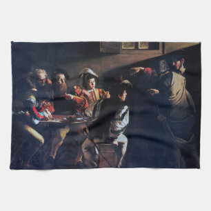 De oproep van Saint Matthew, Caravaggio Theedoek