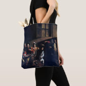 De oproep van Saint Matthew, Caravaggio Tote Bag (Dichtbij)