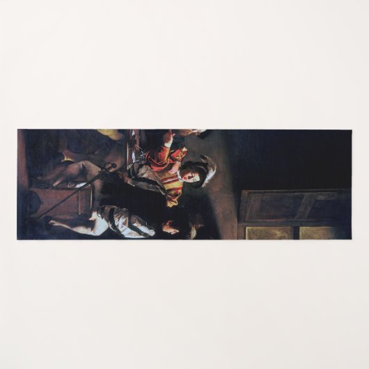 De oproep van Saint Matthew, Caravaggio Yogamat (Voorkant (horizontaal))