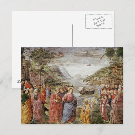 De oproep van SS. Peter en Andrew, 1481 Briefkaart (Voorkant / Achterkant)