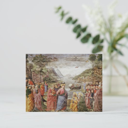 De oproep van SS. Peter en Andrew, 1481 Briefkaart (Staand voorkant)