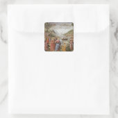 De oproep van SS. Peter en Andrew, 1481 Vierkante Sticker (Tas)