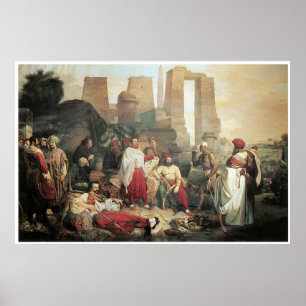 De opruiing van Franco-Tuscan in de ruïnes van Th Poster