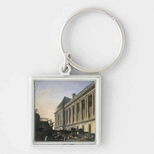 De opruiming van de Louvre-kolonnade, 1764 Sleutelhanger (Voorkant)