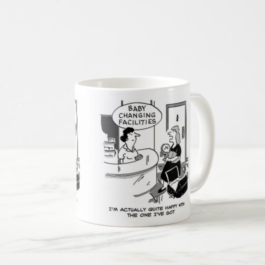 De opslag heeft Baby-Veranderende Faciliteiten Koffiemok (Voorkant rechts)