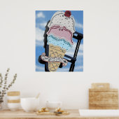 De Opslag van de Cream van Twisters Ice op Route 6 Poster (Keuken)