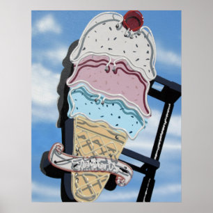 De Opslag van de Cream van Twisters Ice op Route 6 Poster