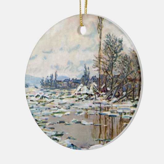 De opsplitsing van het ijs door Claude Monet Keramisch Ornament (Links)