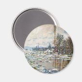 De opsplitsing van het ijs door Claude Monet Magneet (Voorkant / Achterkant)