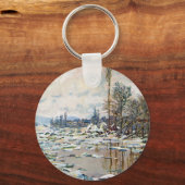 De opsplitsing van het ijs door Claude Monet Sleutelhanger (Voorkant)