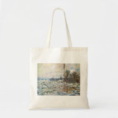De opsplitsing van het ijs door Claude Monet Tote Bag (Voorkant)