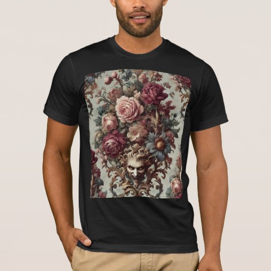 🌺 De Opstand om te Bloeien – Gothische Draagbare T-shirt (Voorkant)