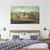 De opstand op de Whiskey van Frederick Kemmelmeyer Canvas Afdruk (Insitu (Slaapkamer))