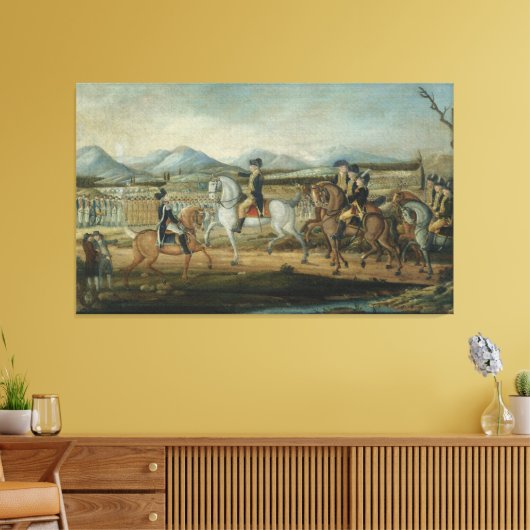 De opstand op de Whiskey van Frederick Kemmelmeyer Canvas Afdruk (Insitu (Woonkamer))