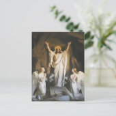 De opstanding door Carl Bloch, Religieuze Kunst Briefkaart (Staand voorkant)