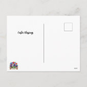 De opstanding en het leven vredig Pasen Feestdagenkaart (Achterkant)