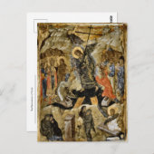 De opstanding van Christus Byzantijns-orthodoxe ic Briefkaart (Voorkant / Achterkant)