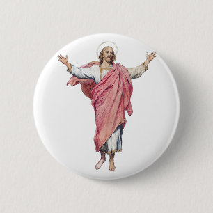 De Opstanding van Christus Heilig Meesterwerk  Ronde Button 5,7 Cm