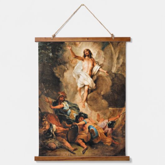 De Opstanding van Christus, kunstschilderij Hangend Wandkleed (Voorkant)