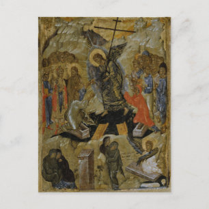 De opstanding van Christus orthodoxe Pascha Icoon Briefkaart