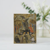 De opstanding van Christus orthodoxe Pascha Icoon Briefkaart (Staand voorkant)