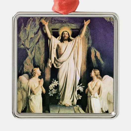 De opstanding van Christus, schilderij van Carl Bl Metalen Ornament (Voorkant)