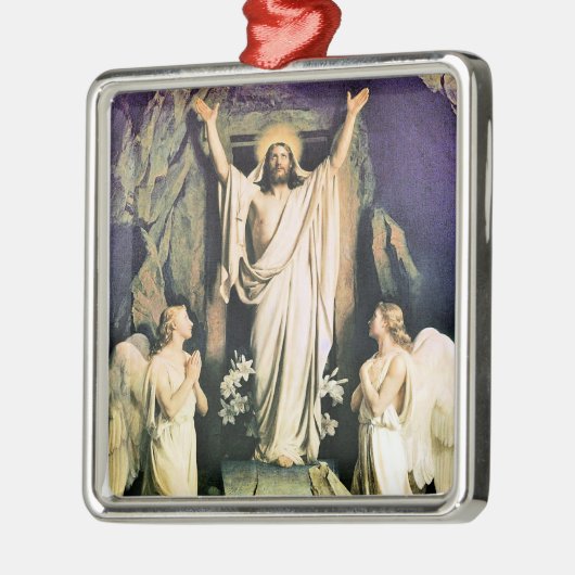 De opstanding van Christus, schilderij van Carl Bl Metalen Ornament (Links)