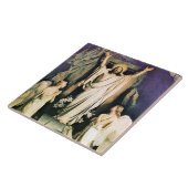 De opstanding van Christus, schilderij van Carl Bl Tegeltje (Zijkant)