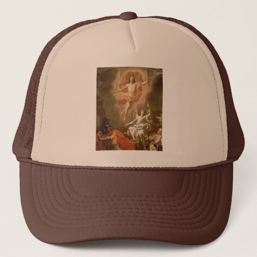 De opstanding van Christus Trucker Pet (Voorkant)