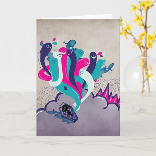 De opstanding van geluk Kaart (Gele Bloem)