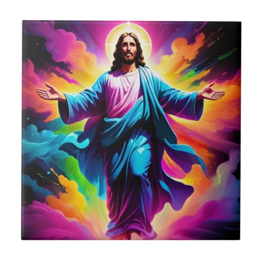 De opstanding van Jezus Christus Tegeltje (Voorkant)