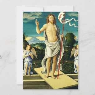 De Opstanding van Jezus door Girolamo da Santacroc Feestdagenkaart