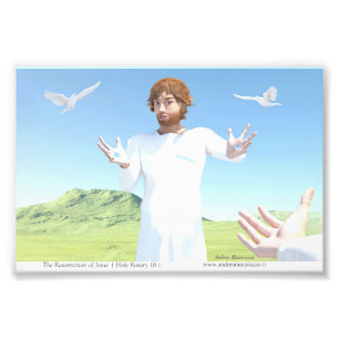 De Opstanding van Jezus Foto Afdruk