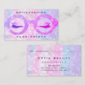 De Optische Glasbril van de Holografen van de Aanw Contactkaartje (Voorkant / Achterkant)