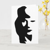 De Optische illusie van de saxofoon of van de Kaart (Gele Bloem)