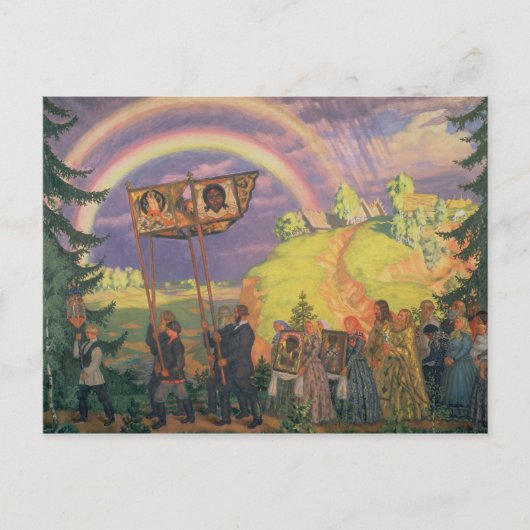 De Optocht van Pasen, 1915 Feestdagenkaart (Voorkant)