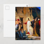 De opvoeding van Lazarus, Carl Bloch, Briefkaart (Voorkant / Achterkant)
