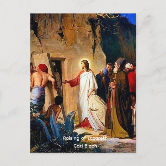 De opvoeding van Lazarus, Carl Bloch, Briefkaart (Voorkant)