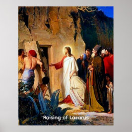 De opvoeding van Lazarus, Carl Bloch, Poster
