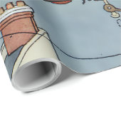 “De opvouwbare tuin” van W Heath Robinson Cadeaupapier (Rol Hoek)